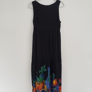 Black Maxi Dress Southwestern Style